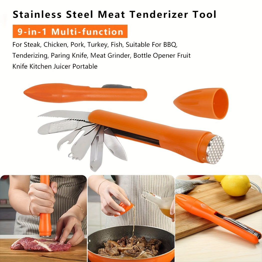 Multi functional Household Meat Tenderizer Tenderizer Metal - Temu