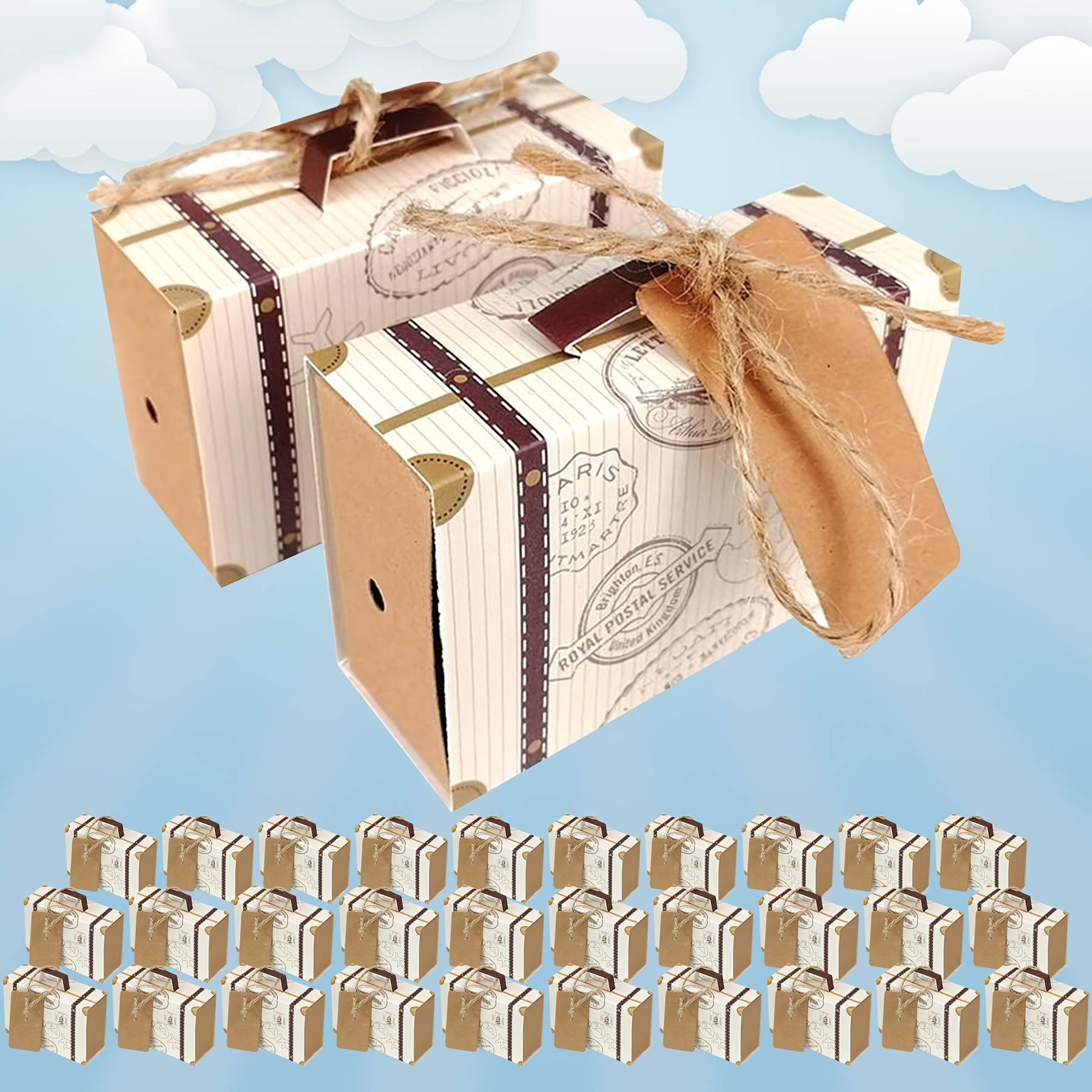  Enkrio 50pcs Mini Suitcase Favor Boxes Party Favor