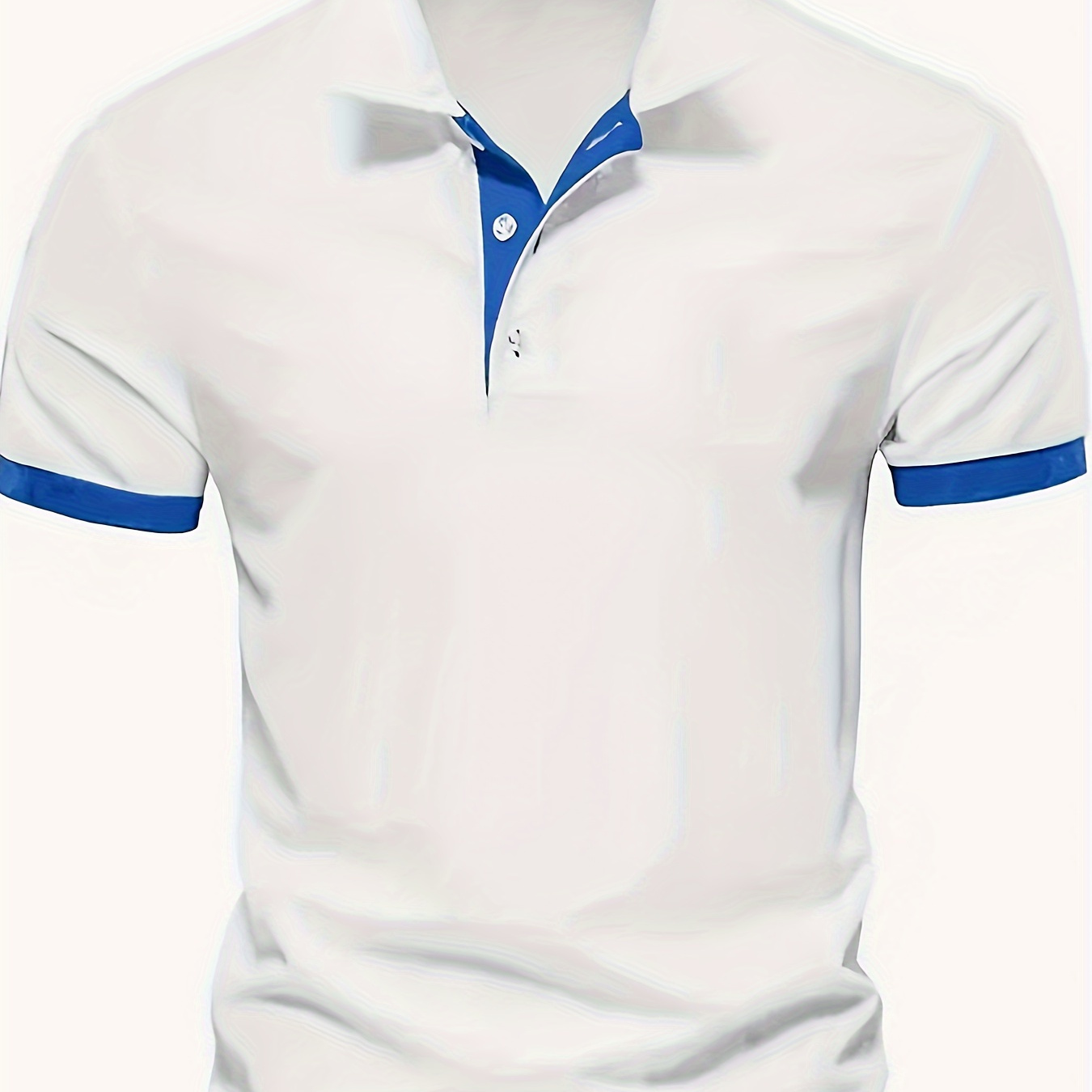

Breathable Regular Fit Golf Shirt, Men's Casual V-neck T-shirt Short Sleeve For Summer, Men's Clothing