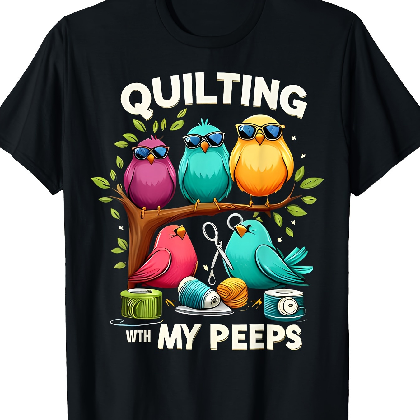 

Womens Quilting With My Funny Quilting Gift For Women T-shirt-100% Cotton - 220g