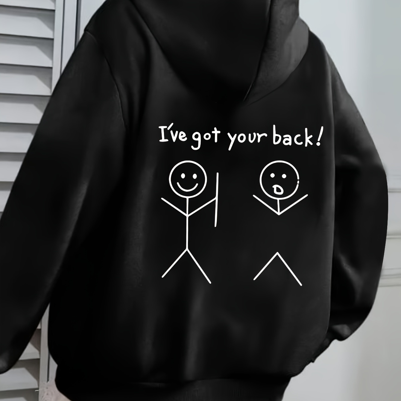 

's - Pullover , Long , Drawstring Hooded Sweatshirt For Fall/ | Washable