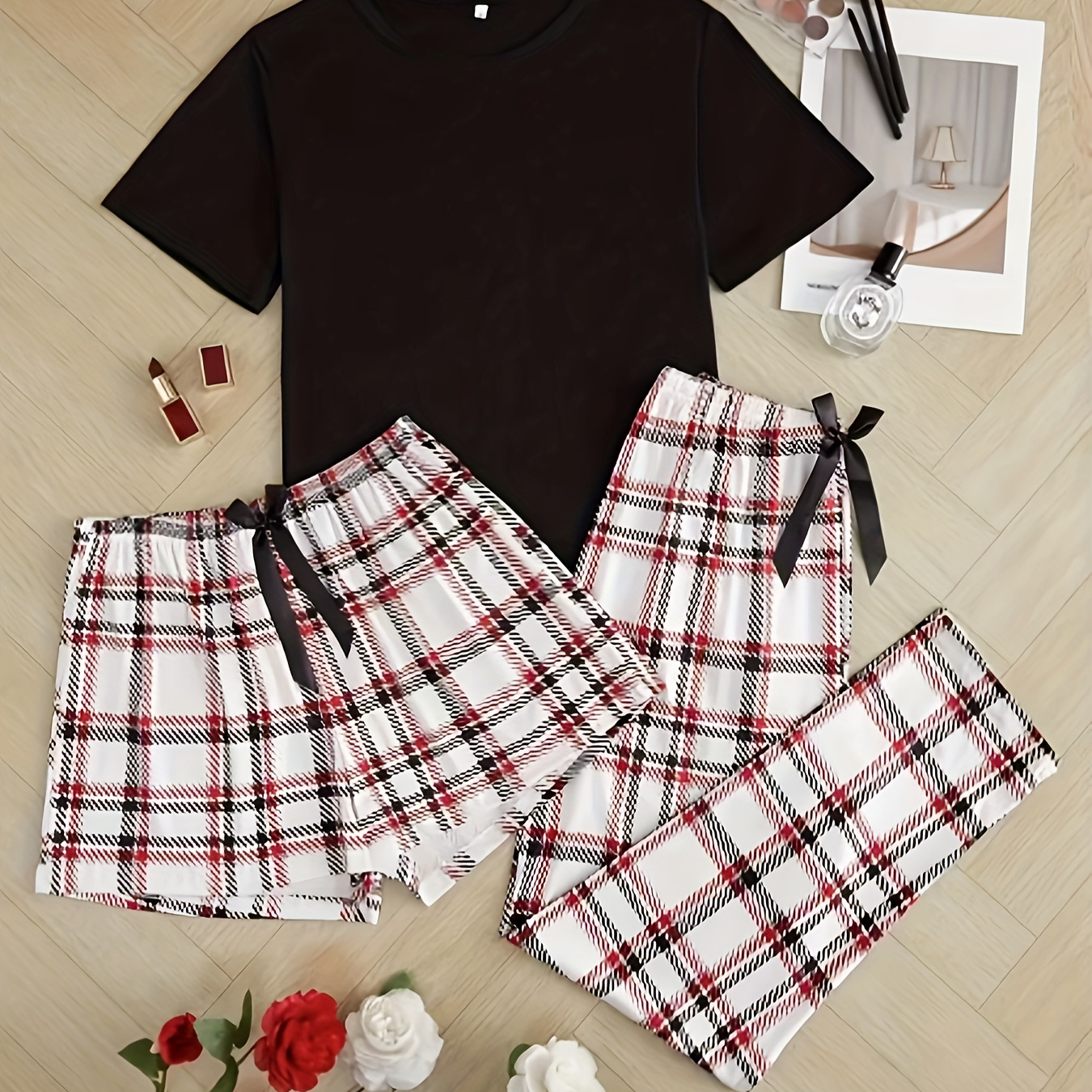 

Women' Top And Pants -piece Pajama Set