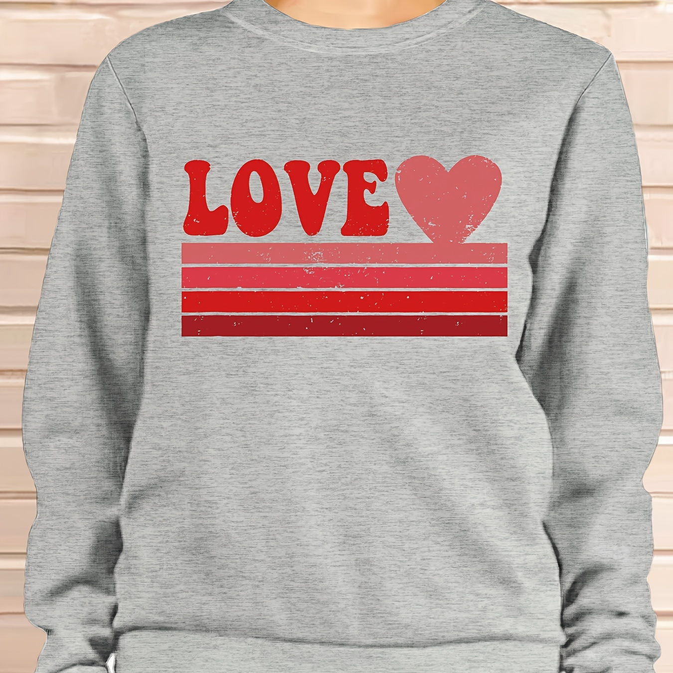 Sudaderas Mujer Baratas Sin Capucha Día De San Valentín Estampado Sudadera  Camiseta Pullover Elegante Cálido T-Shirt Camisa Geometría Impresión para  Primavera Y Otoño Y Invierno: .es: Moda