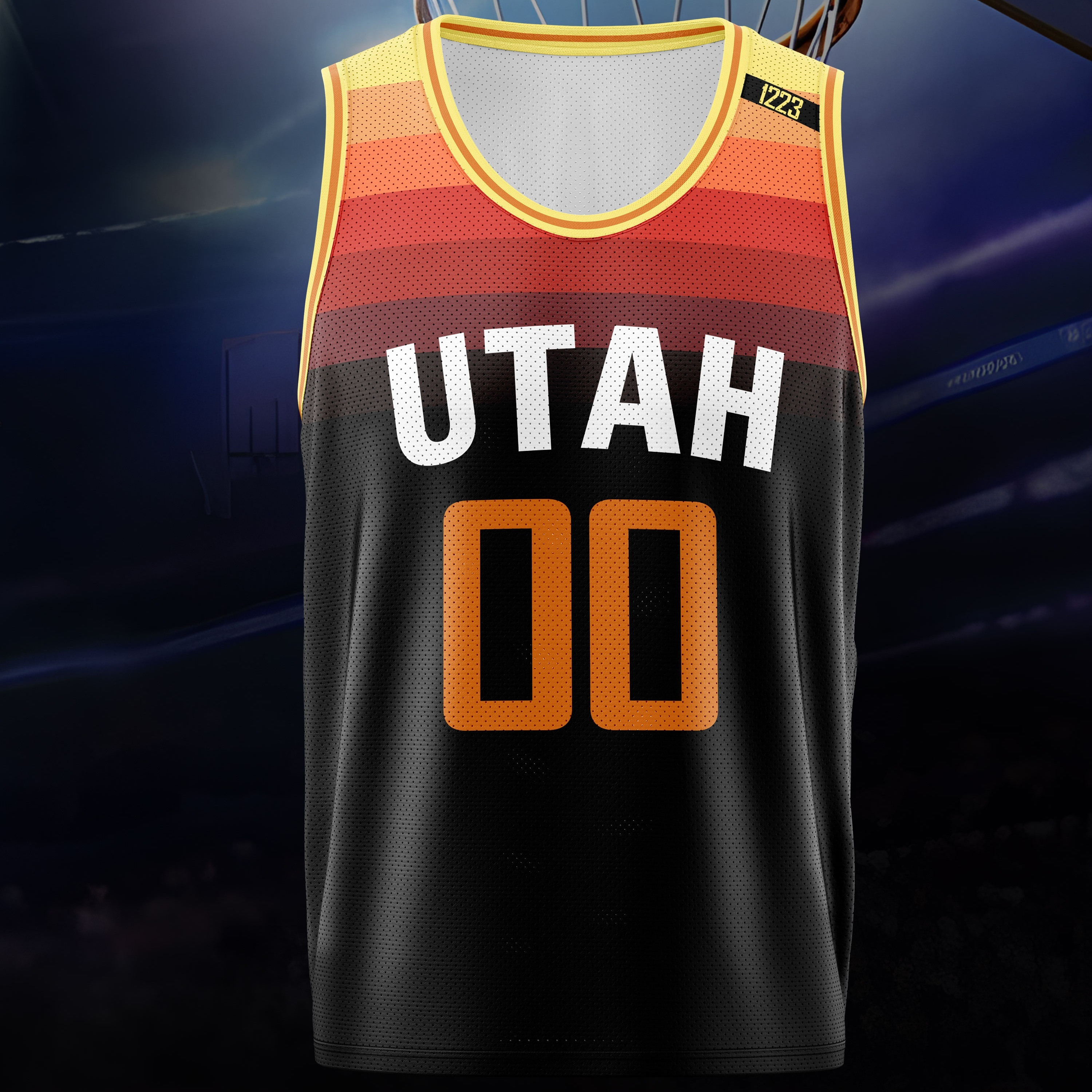 

Custom Name And Number Basketball Tank Top, Utah Print Sportswear Comfortable Fit Breathable Jersey For Match Training Party