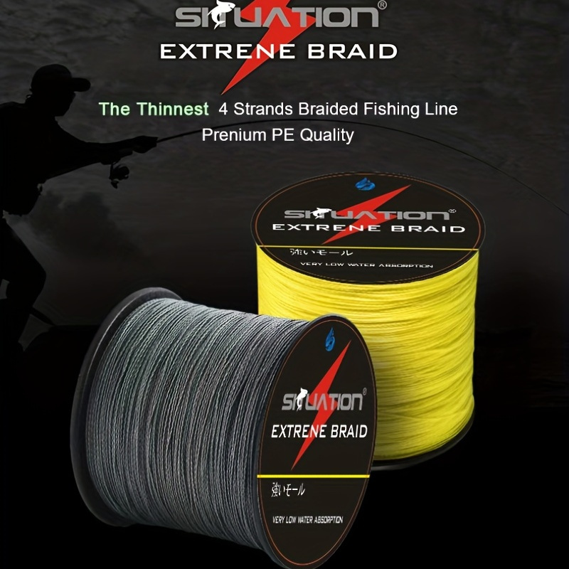 1pc 4 Strands, Pe Line Braided Fishing Net Special Line, Smooth