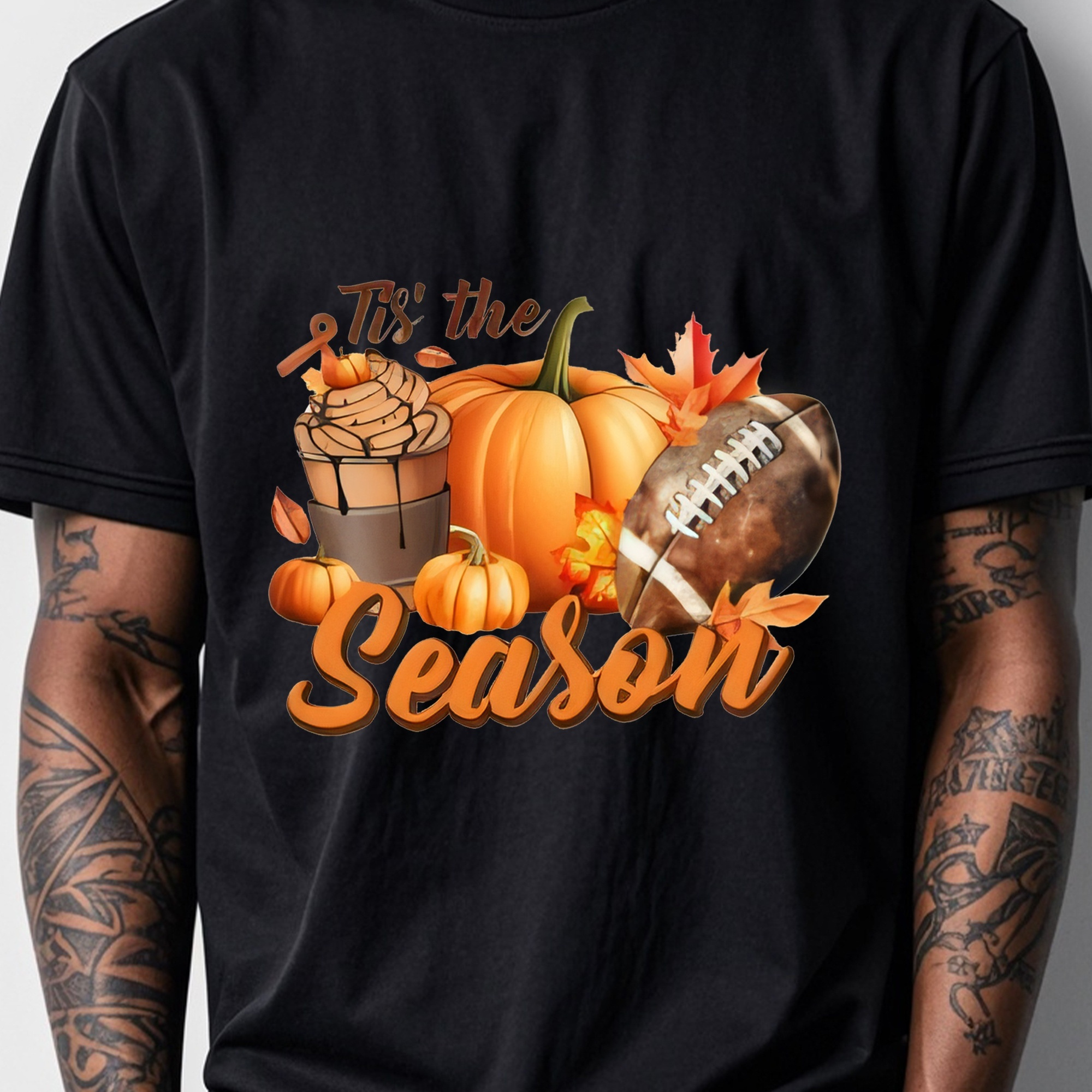 

Tis The Season Funny Black T Shirts For Men Graphic Tee Cotton Crew Neck Stylish Soft 100% Cotton Breathable Ultra-soft Ideal For Running Going Out 4 Seasons