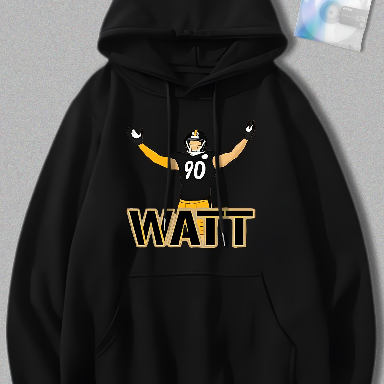 

Tj Watt Pittsburgh Print Men's Hoodie, Long Sleeve Kangaroo Pocket Pullover Men Sweatshirt Clothing, Fashion And Casual, Comfy For All Season Wear, Outdoor Activities And , Suitable As A Gift