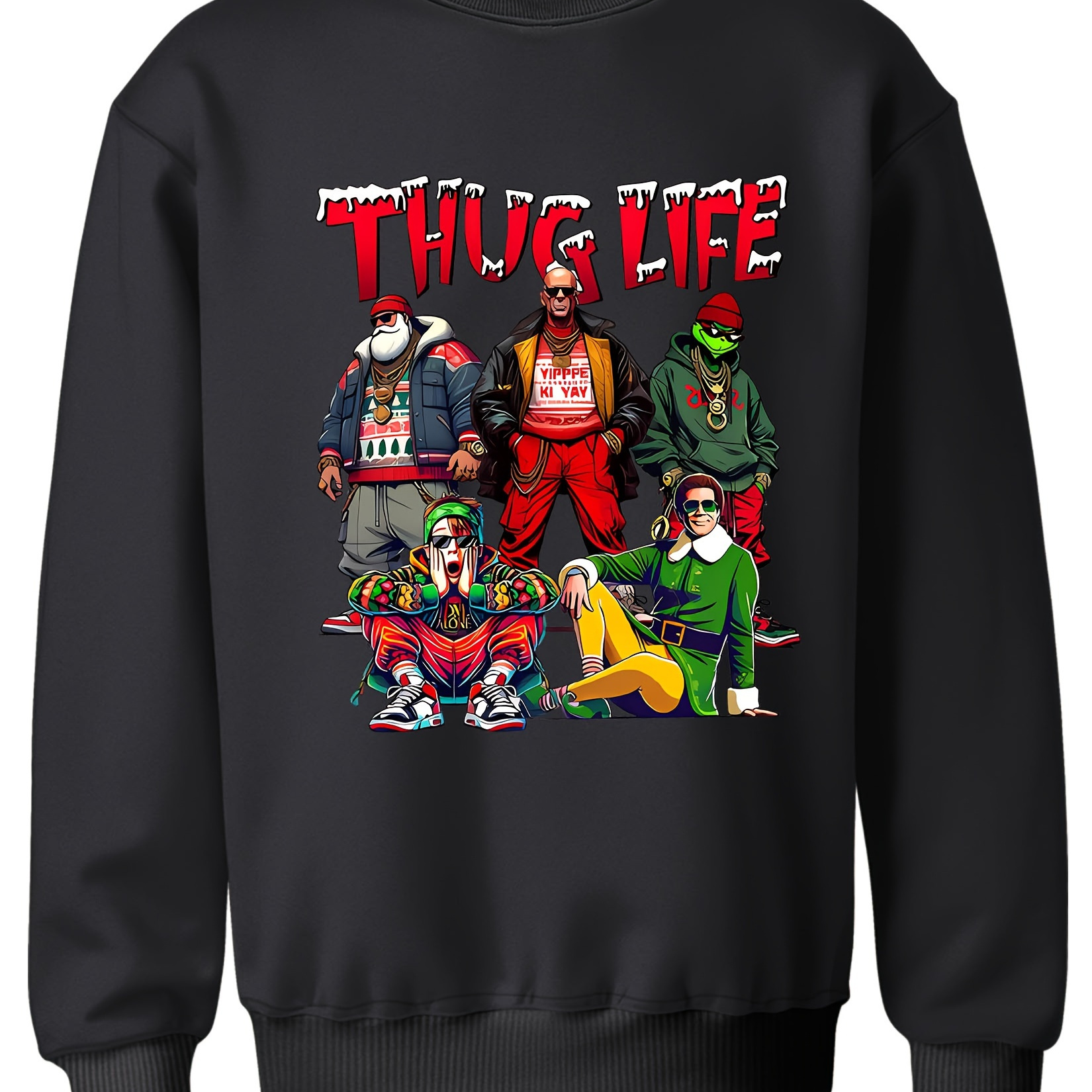 

Christmas Sweatshirt, Polyester , Regular Fit, Slight , Graphic , For