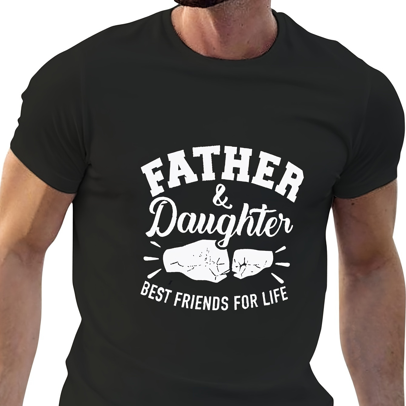 

Father's Day Gift Of A Father And Daughter's Lifelong Friend Short-sleeved T-shirt