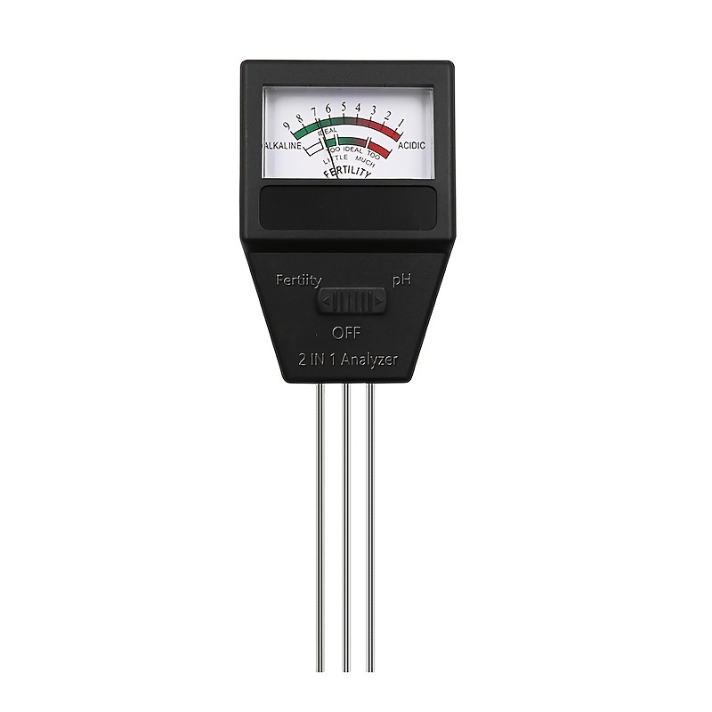 1pc Two In One Soil Fertility Tester Flower And Grass Soil Moisture And Alkalinity Tester Soil