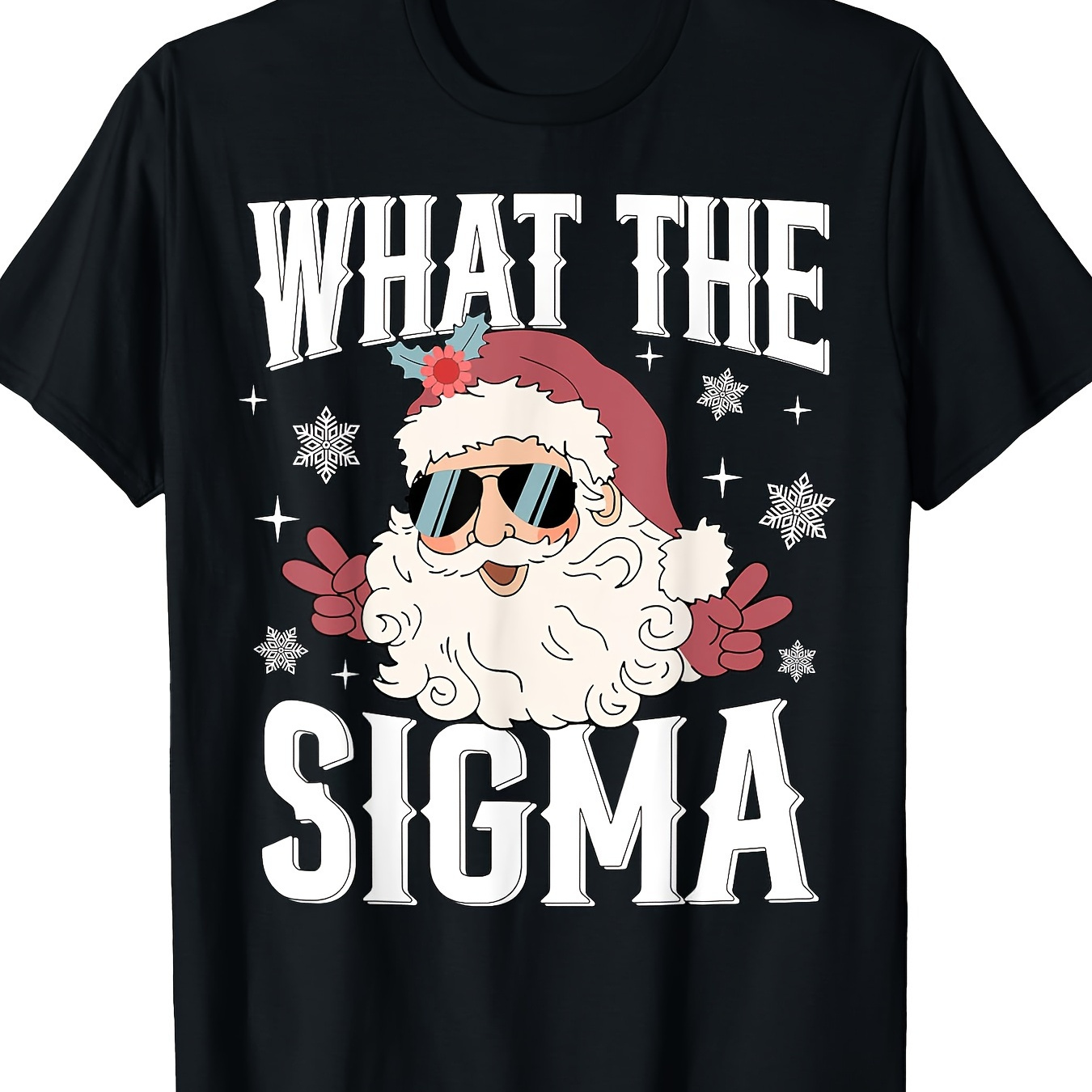 

What The Santas Claus Christmas Men T-shirt-100% Cotton 220g