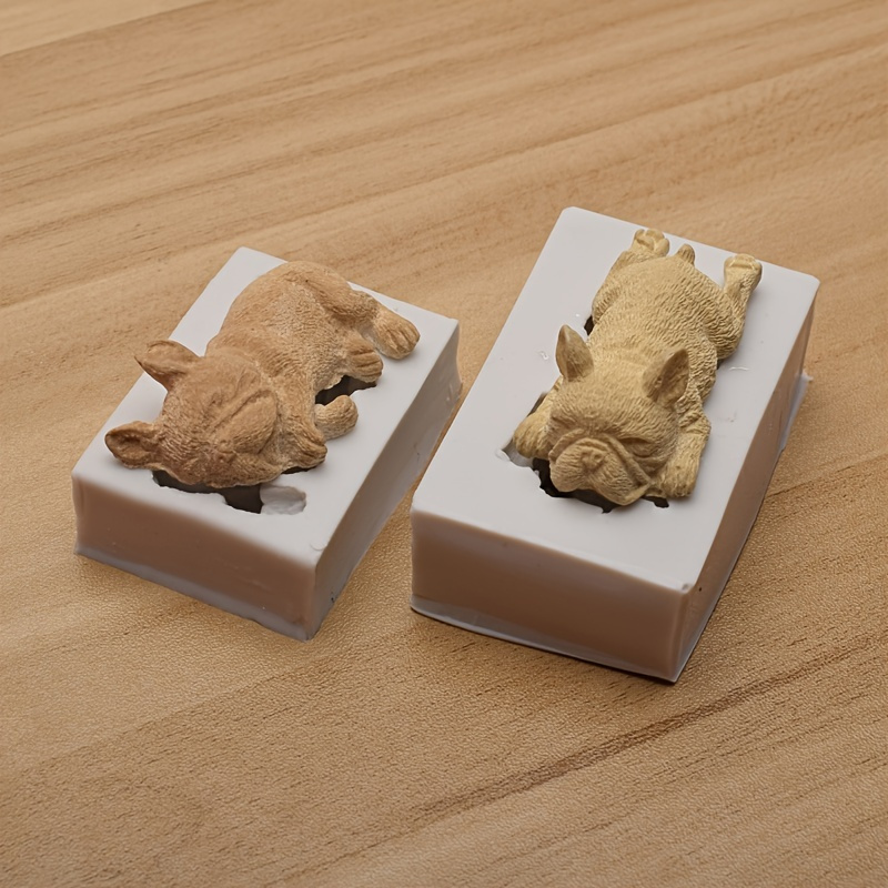 3D Faceted Bulldog Silicone Mould | Dog Mold | Animal Paperweight Mould |  Home Decor with Resin (72mm x 80mm)