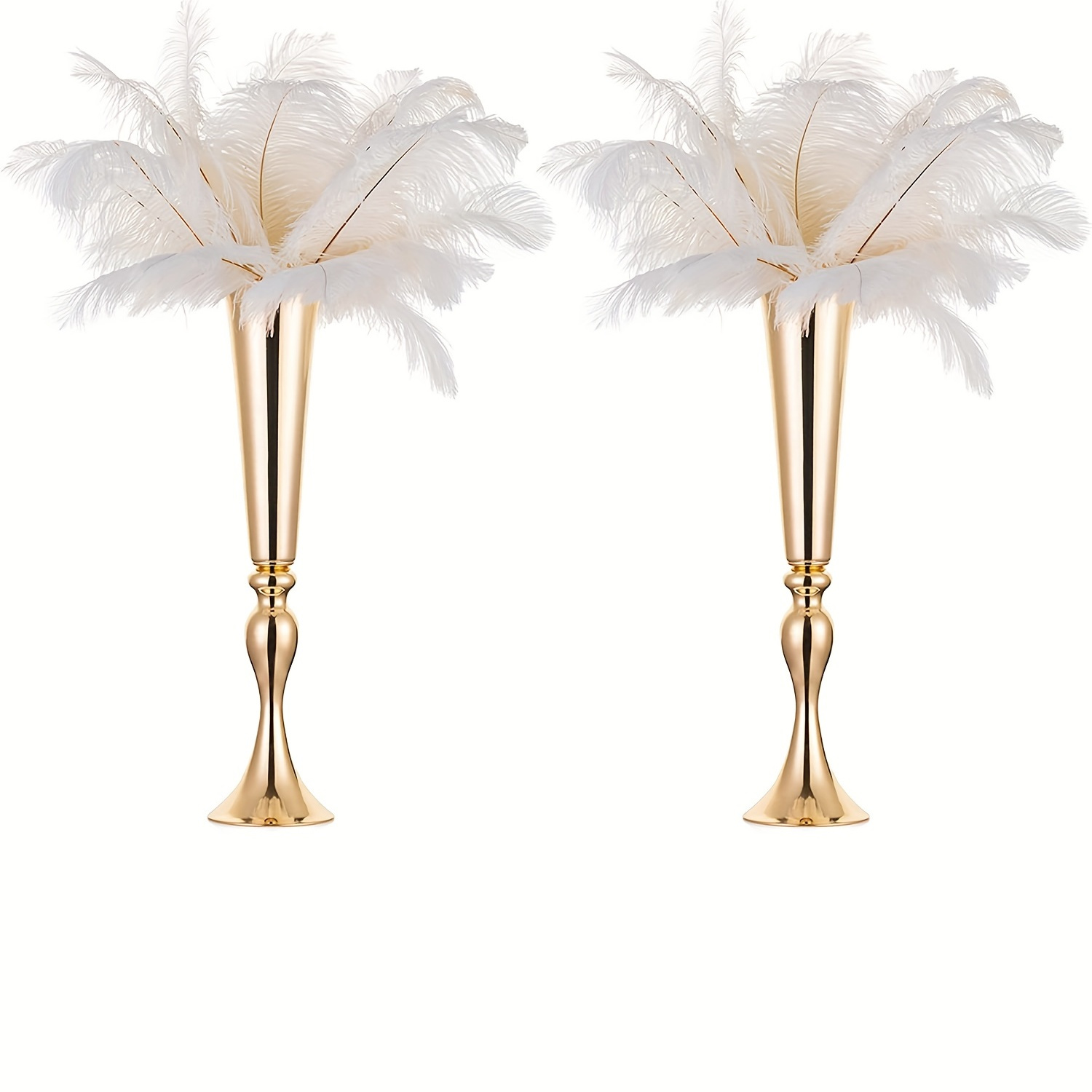 

2pcs Height Versatile Metal Wedding Centerpieces Vase - Perfect For Any Event Or Festival Decoration!