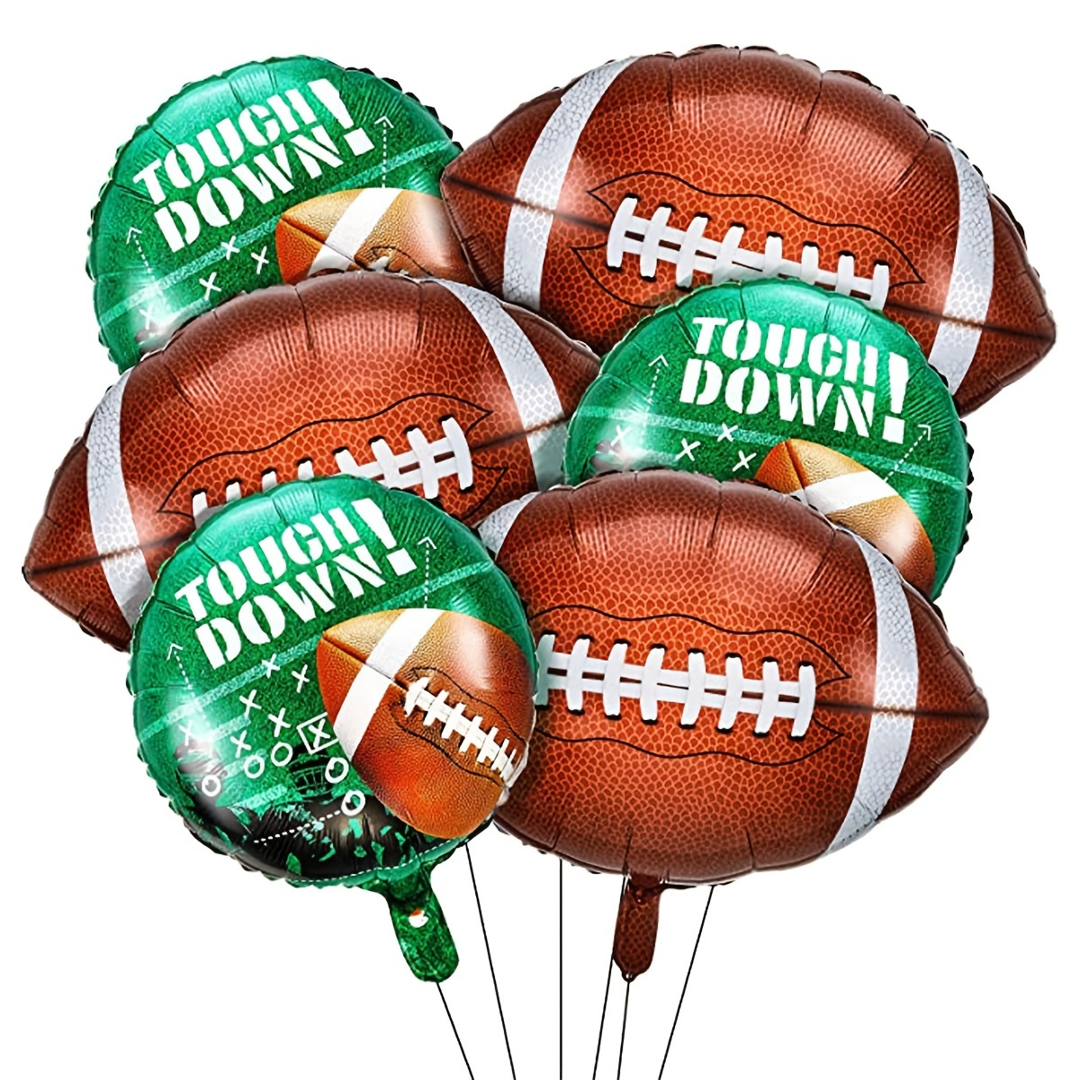 Superbowl Party Decorations 2023-Football Birthday Party Decorations, 32pcs  Football Plates, 20pcs Football Balloons, Football Banner and Tablecloth