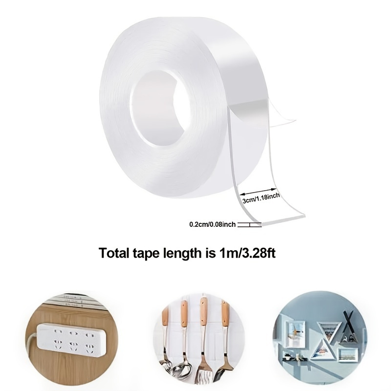 3 Rolls Double Sided Tape Temu