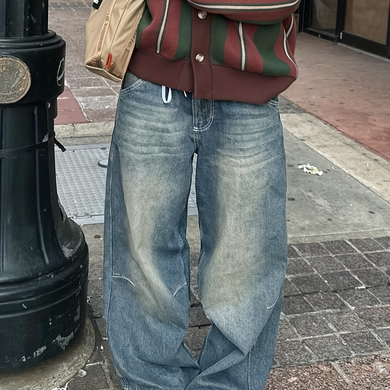 【NONCODE】Modi cut wide denim pants nvfelix high waist wide leg jeans 2024 autumn fashion boot