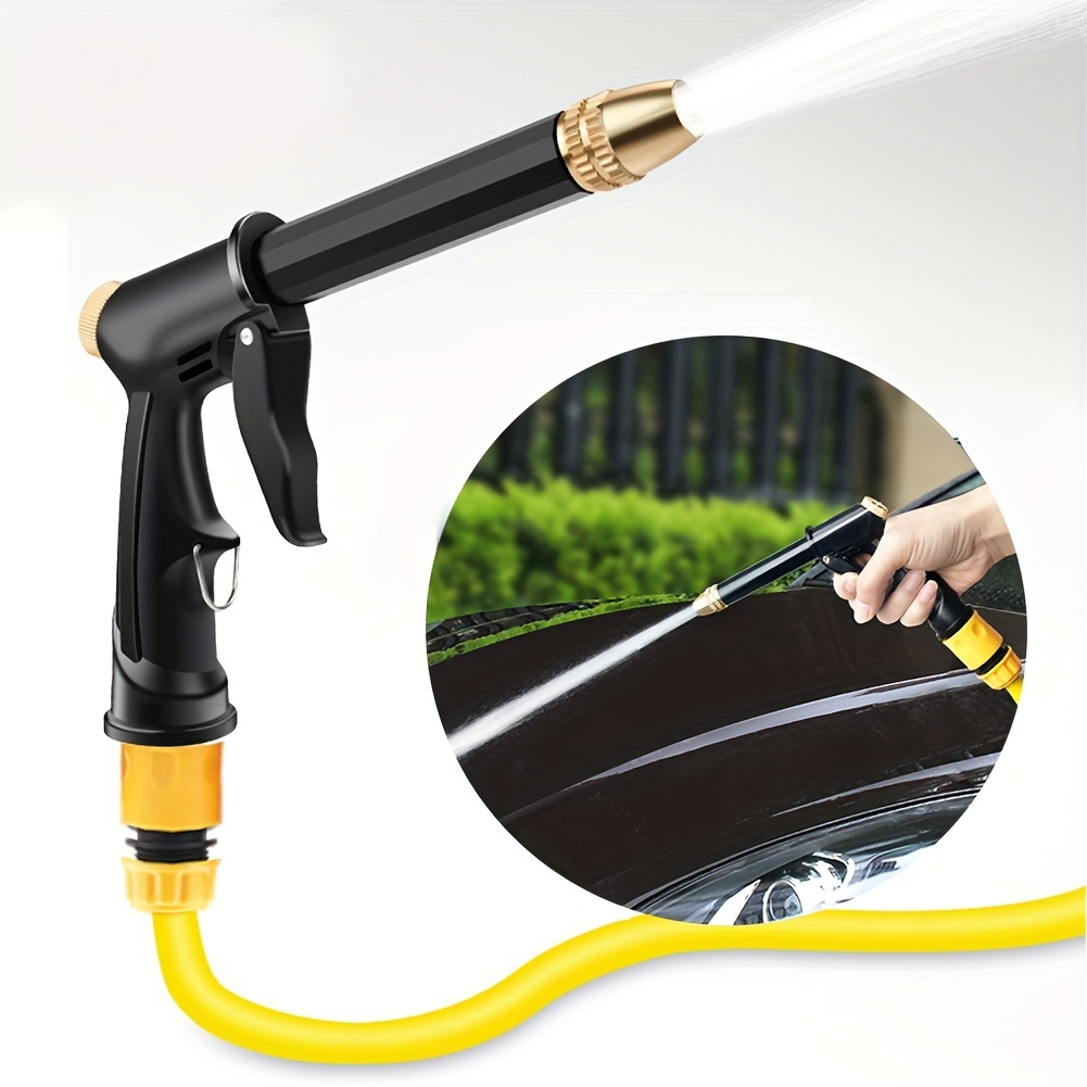 1pc High-PressureTelescopic Car Wash Hose New Watering Irrigation Flexible  Expandable Magic Hose Garden Pipe With Spray Water Gun Cleaning Tools