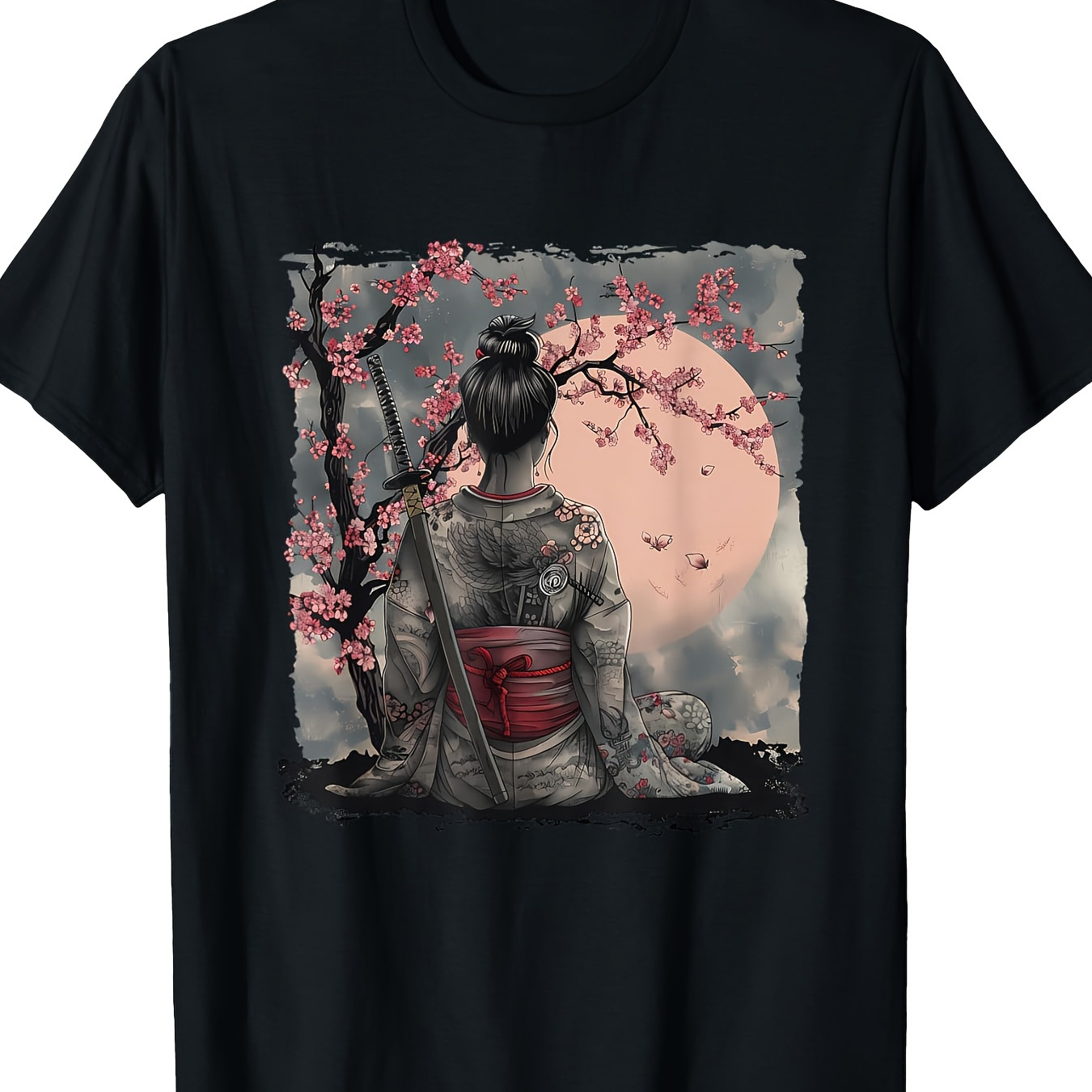 

Japanese Japanese Sakura Cherry 220g 100% Cotton T-shirt