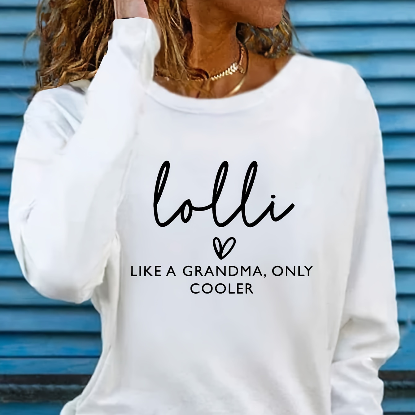 

Letter Printing, Long Sleeve T-shirt - Trendy Design, Spring And Fall, Women Comfortable Casual Wear Clothing