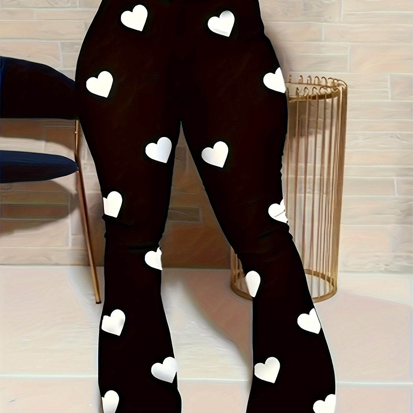 

Cool Valentine's Day Heart Pattern Pants For Women, Sexy And