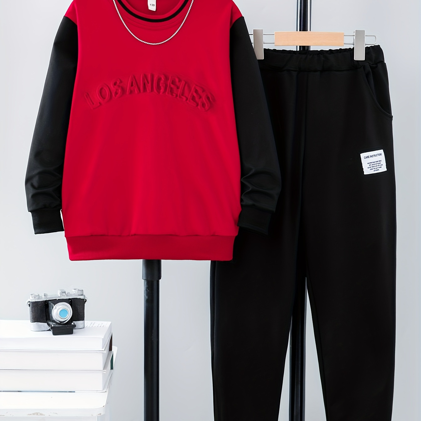 

Boys Trousers Long Sleeve Round Top Stitching And , For