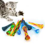 1pc Colorful Cat Spring Tube Toy - Interactive and Entertaining Toy for Indoor Cats