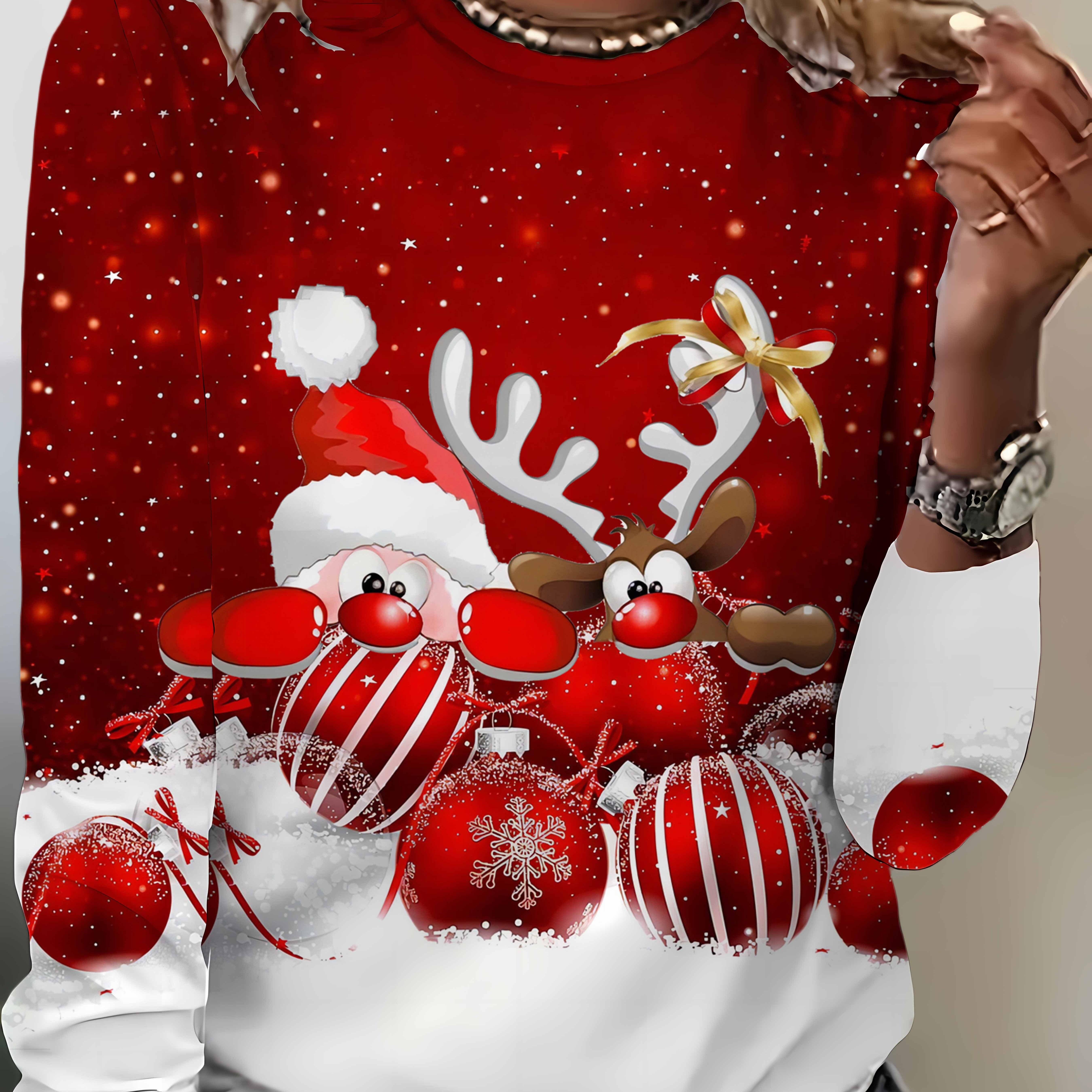 

Women's Christmas - Long Sleeve Polyester Shirts - , Slight For /fall