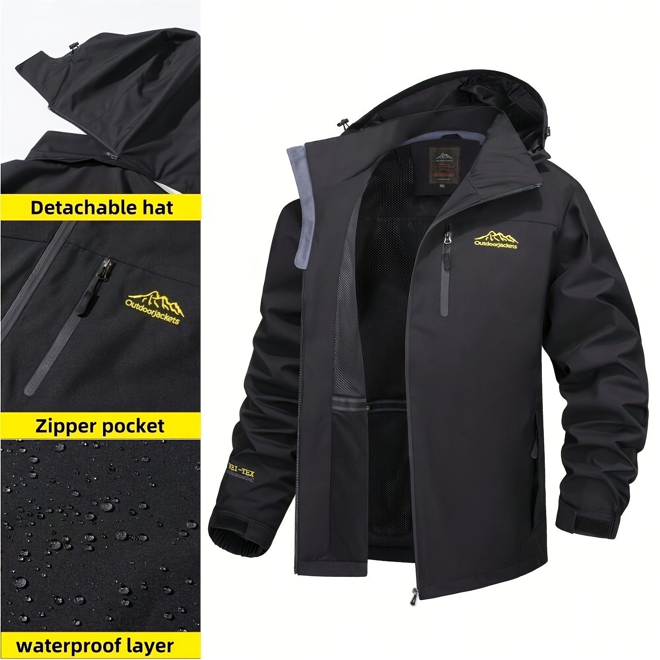 

Graphic , Zip Up Long Hooded For