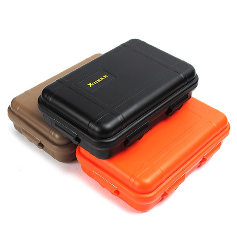 1pc Shockproof Sealed Safety Case Toolbox Airtight Waterproof Tool