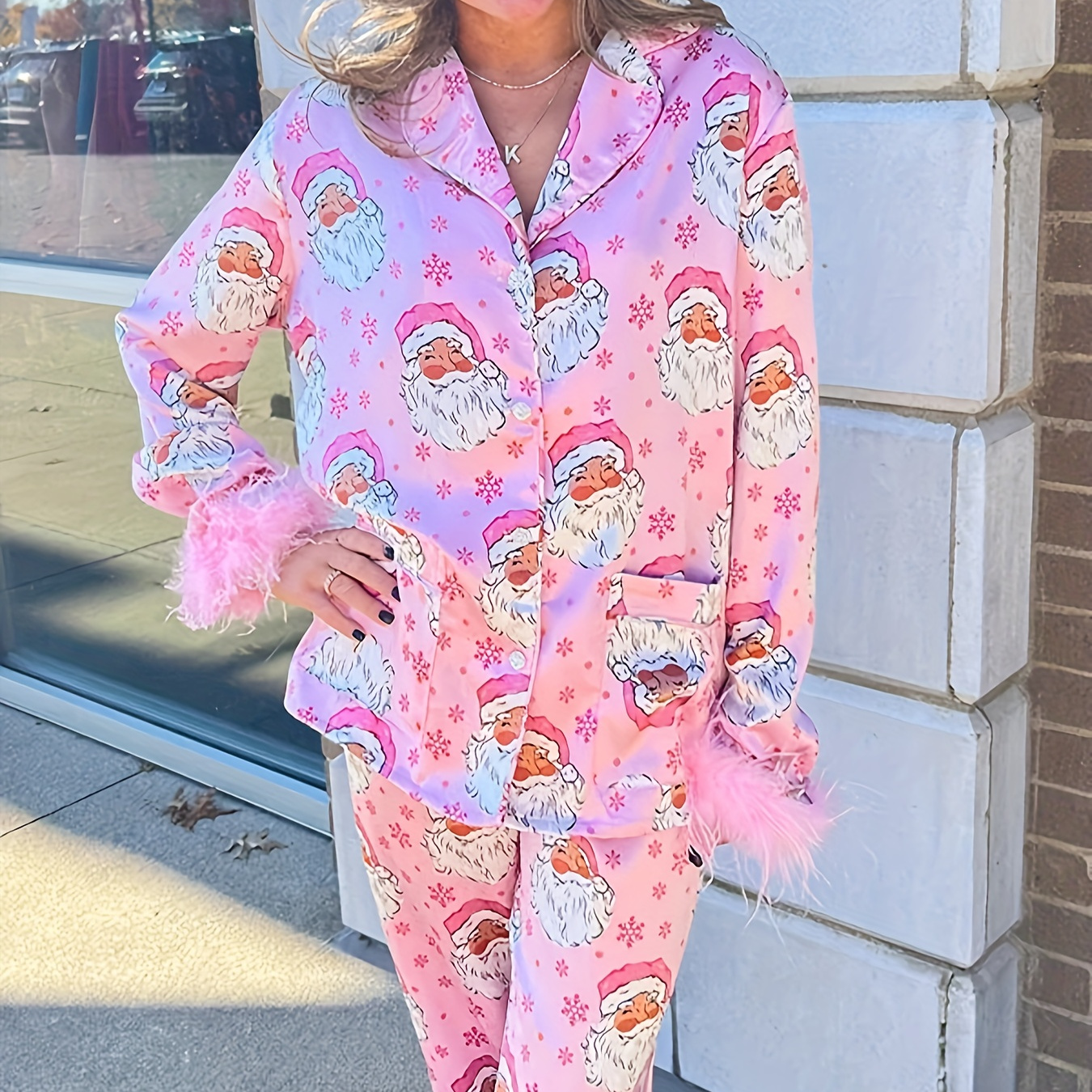 

Christmas Women' Party 2 Piece Pajama Set