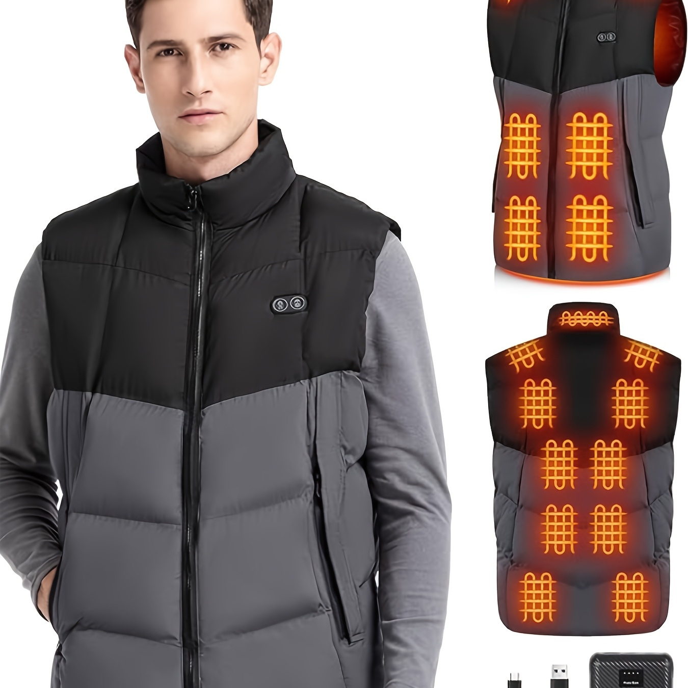 

Men's Lightweight Heated Vest With Battery Pack, The Best Christmas Present Ever.