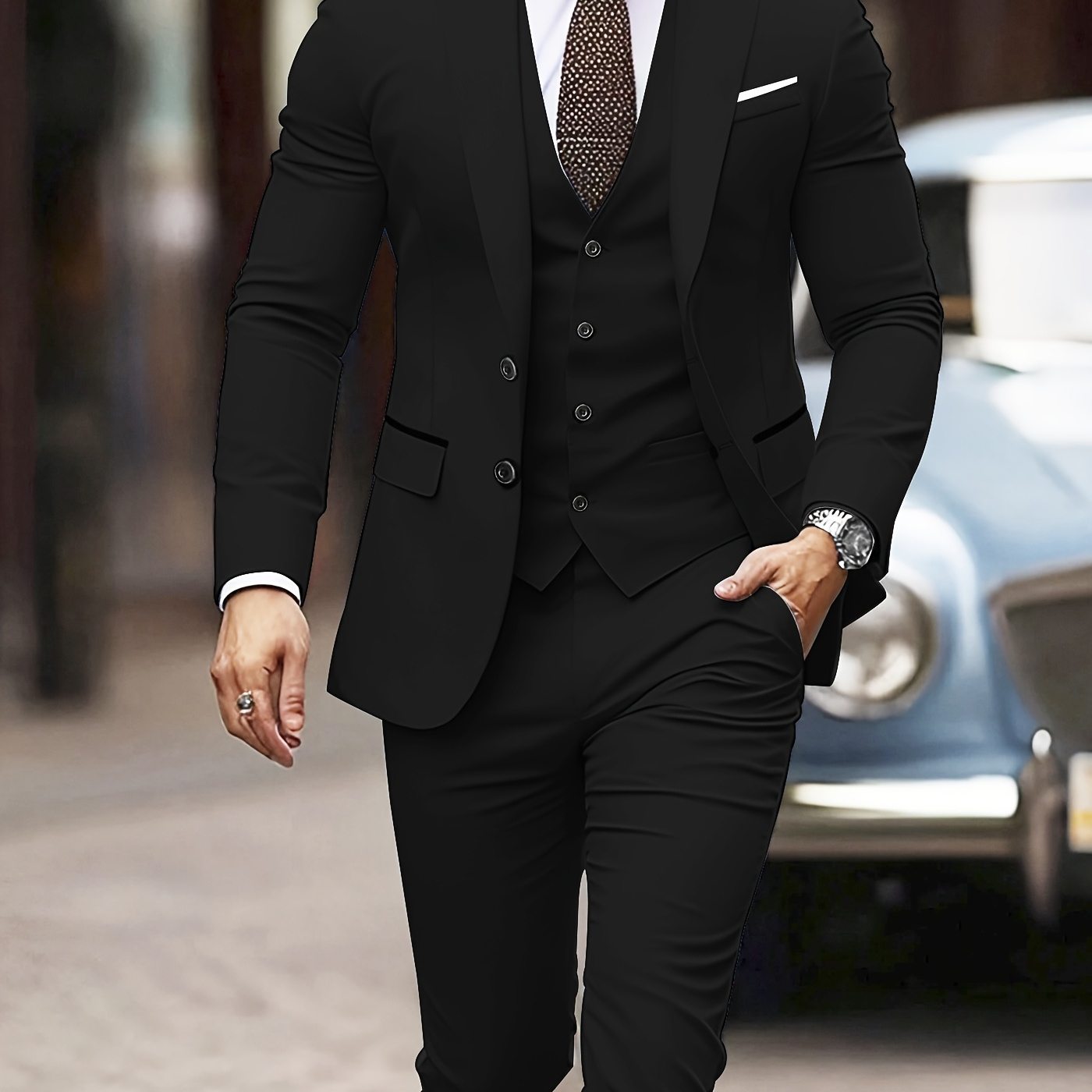 

Men's Suit -piece Suit, Suit, Trousers, Vest, Jacket, Wedding Dress, Orthodox Fashion, Party