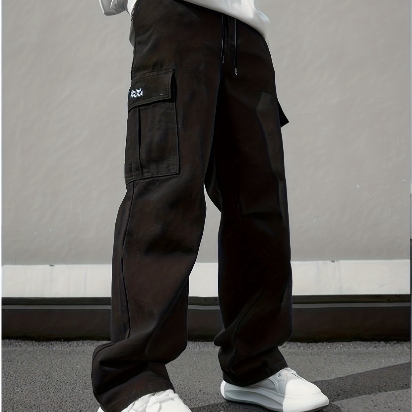 Plus Size Cargo Pants Men'S Casual Cargo Trousers Versatile Trendy Cargo Pants Straight New Style