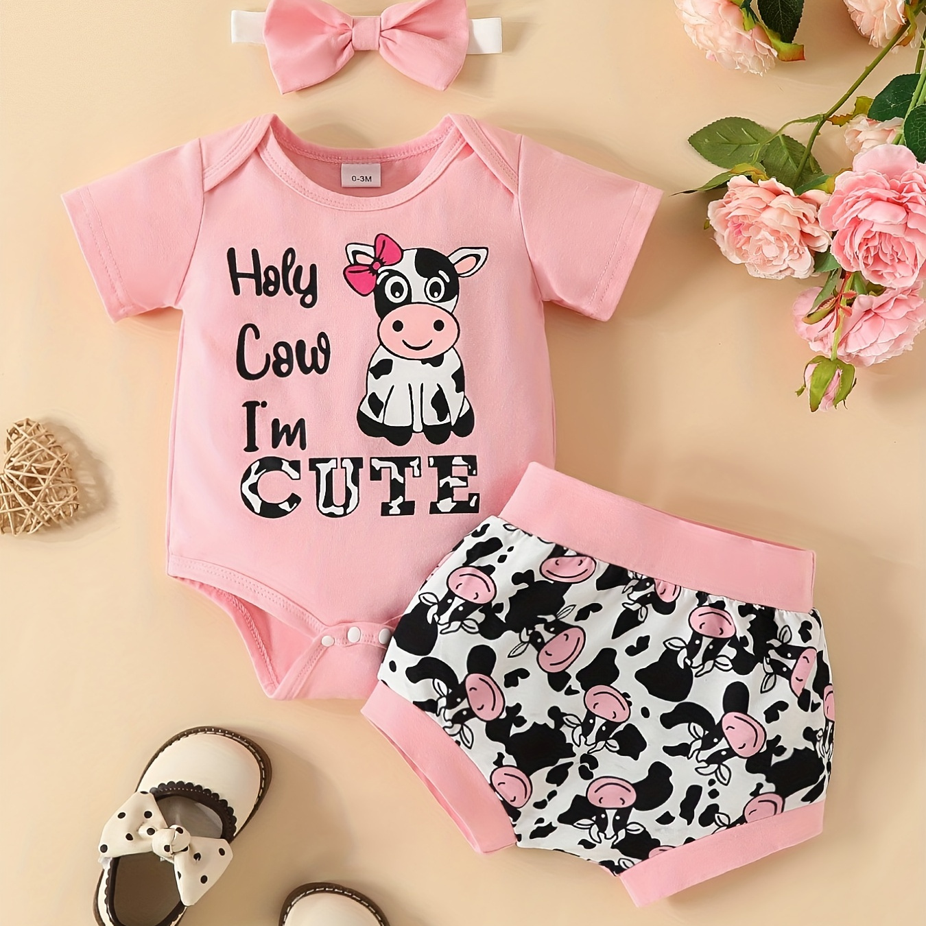 Cow print outlet baby clothes