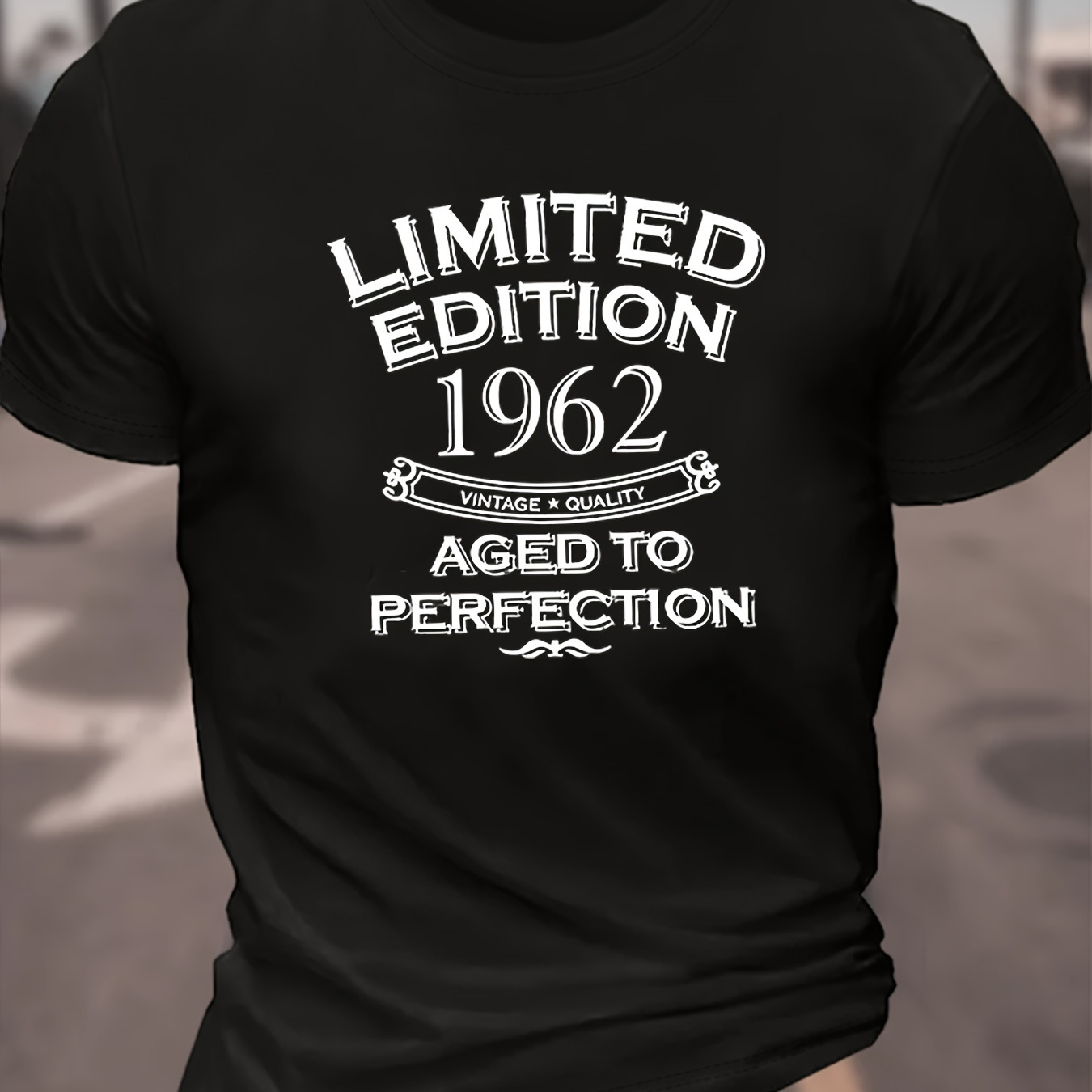 

Limited Edition 1962 Print Men's Creative Top, Casual Short Sleeve Crew Neck T-shirt, Men's Clothing For Summer Outdoor