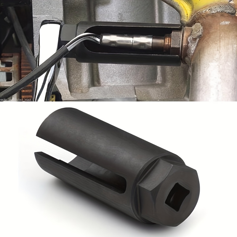 

22mm Cr-v Black Narrow Mouth Japanese Oxygen Sensor Sleeve Wrench - Perfect For European Oxygen Induction!