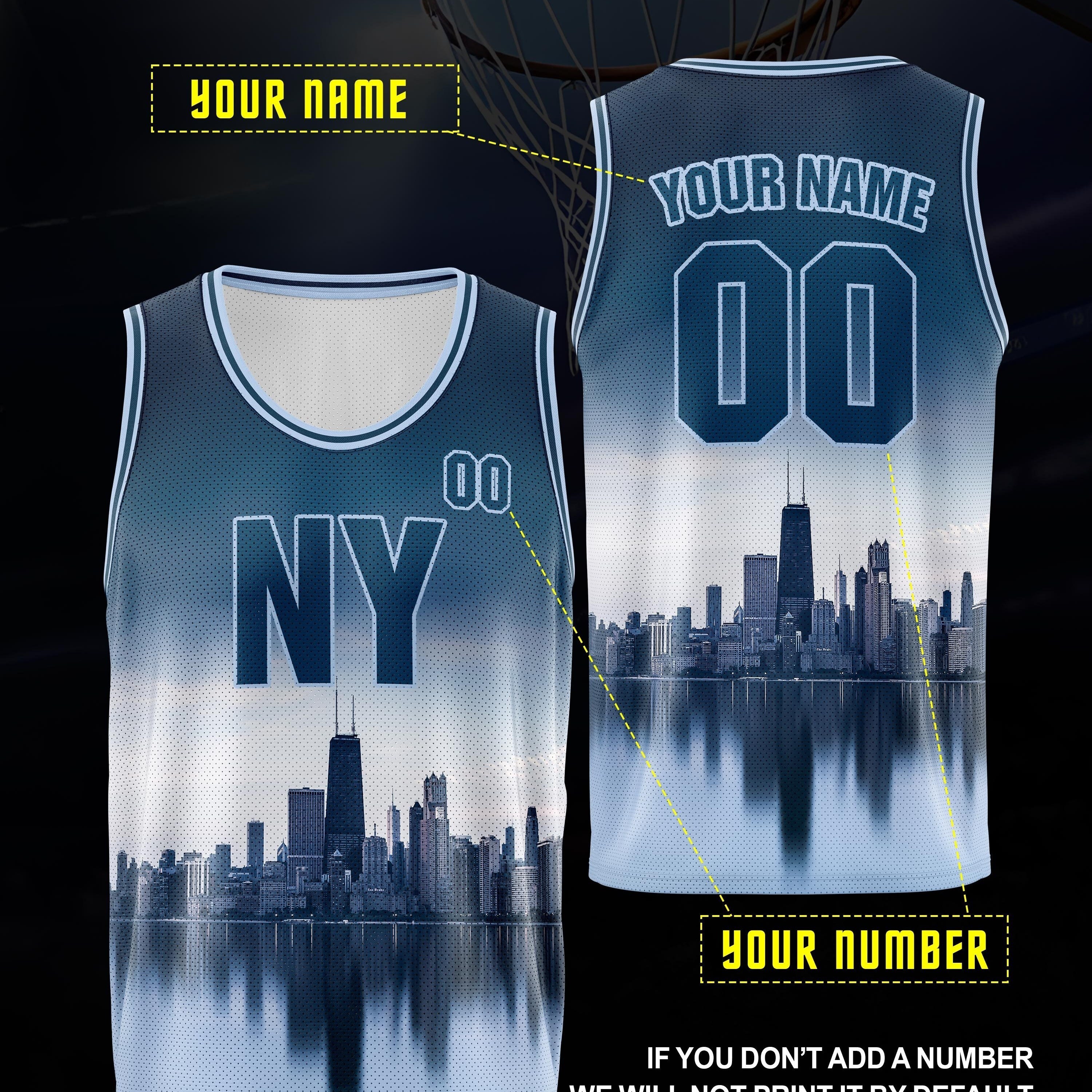 

Men's Customized Name & Number Basketball Sportswear, Comfort Fit Breathable Tank Top, Personalized Training Competition Clothing