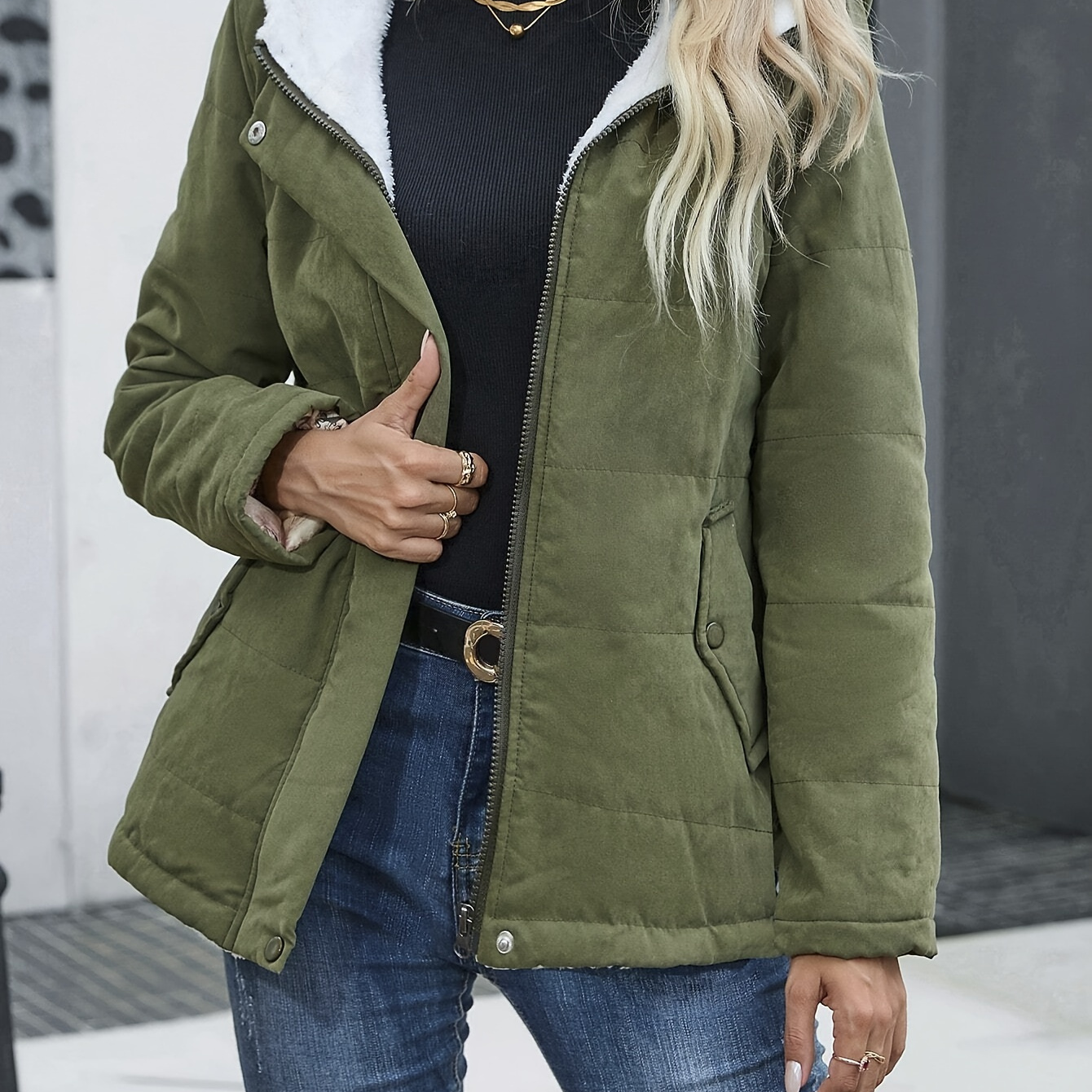 

Women's Hooded Lightweight Coat, Outwear - Ideal For Casual Days