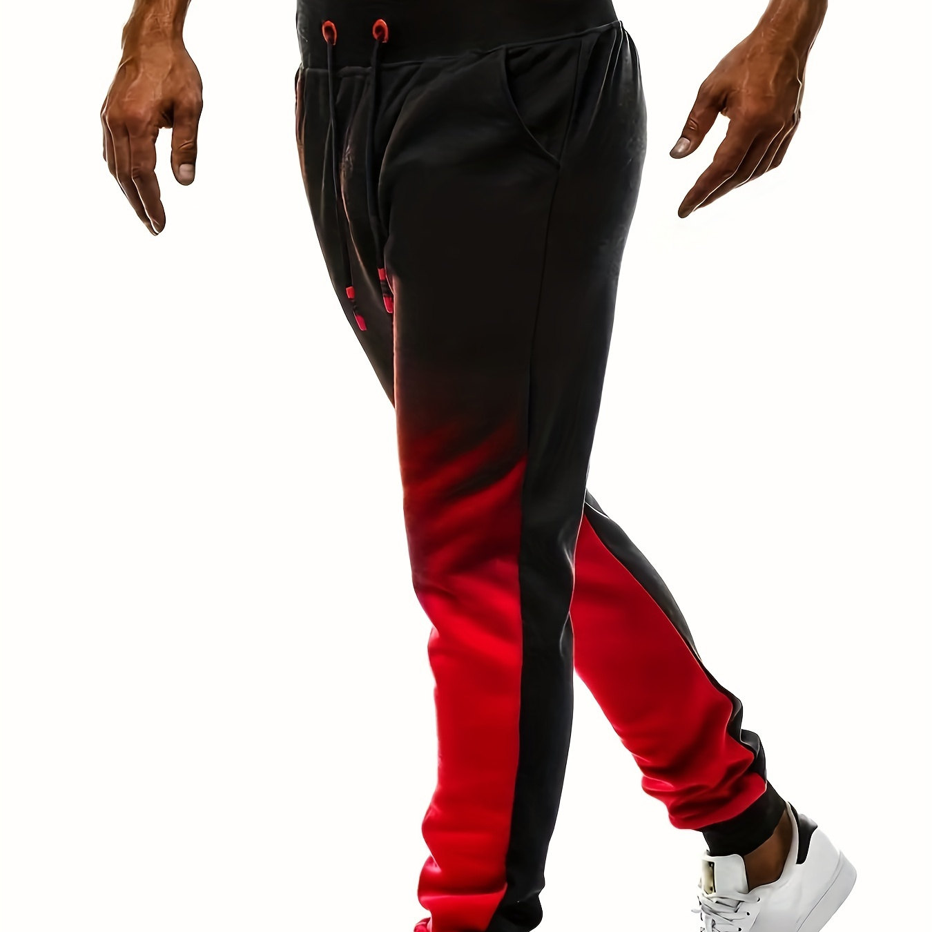 Breathable Gradient Joggers for Men - Active, Stretchy, and Stylish Sweatpants for Summer