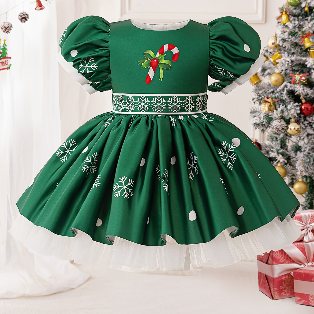 slim fit dress slacks Novelty Christmas Tree Party Dress main image 1