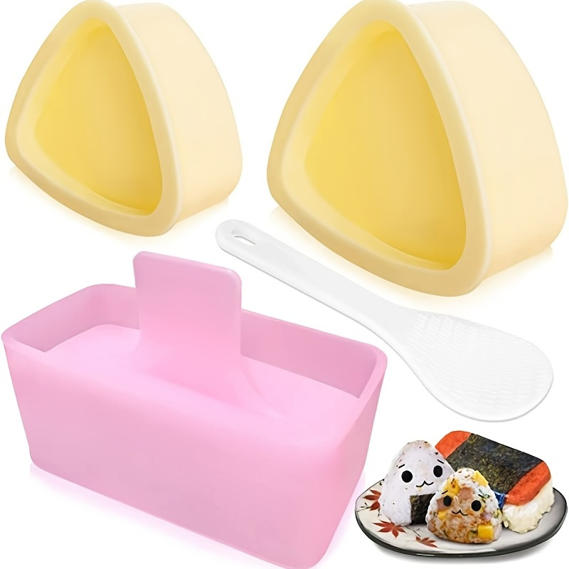 Musubi Maker Press, 2 Pack Rice Ball Mold Rectangle Thousand Layer Sushi  Maker Mold (Pink)