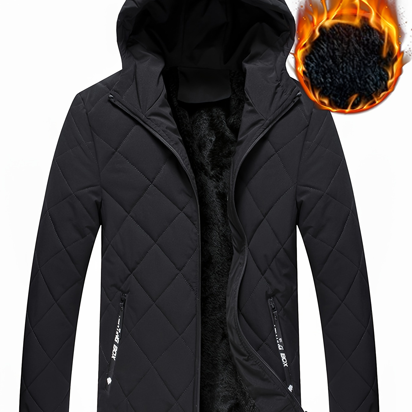 

Veste de survêtement décontractée pour homme, tendance hivernale 2024, marque confortable, style décontracté, doublure en polyester non extensible, tissée, ajustement régulier avec poches