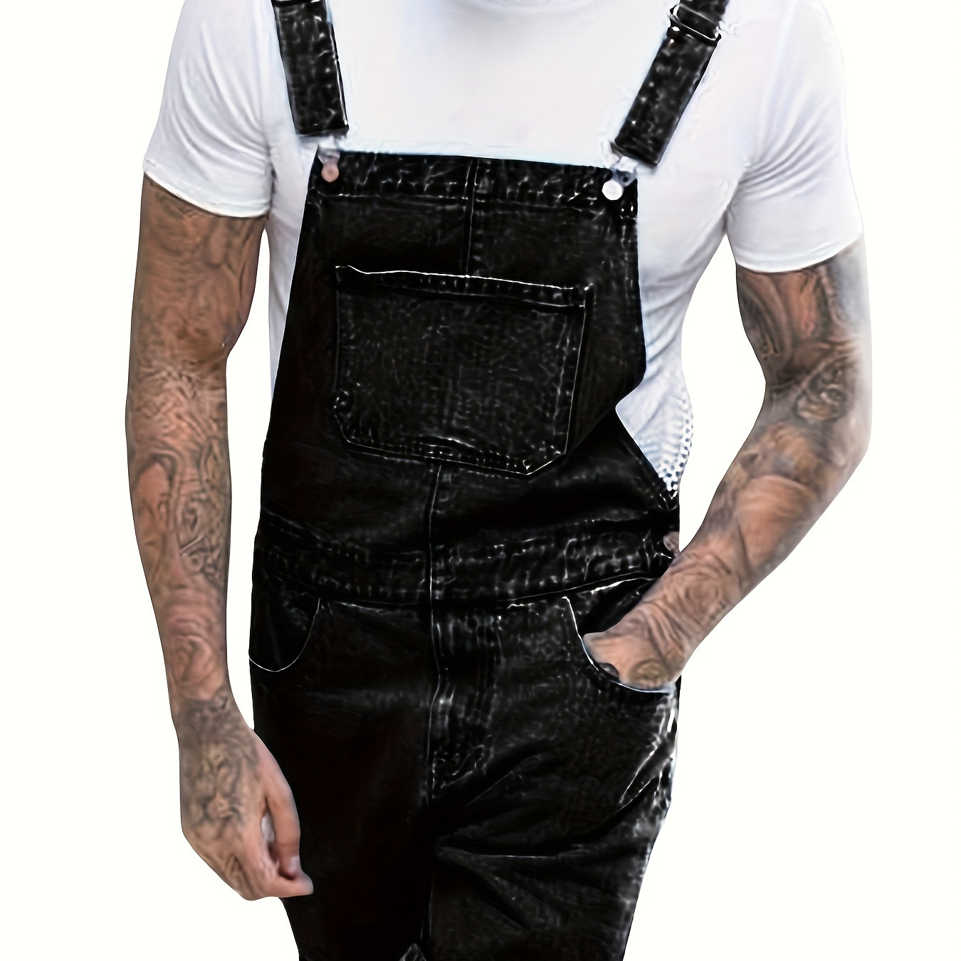 Overalls For Men 2019 Men's Jeans Multi Pocket Washed Overalls