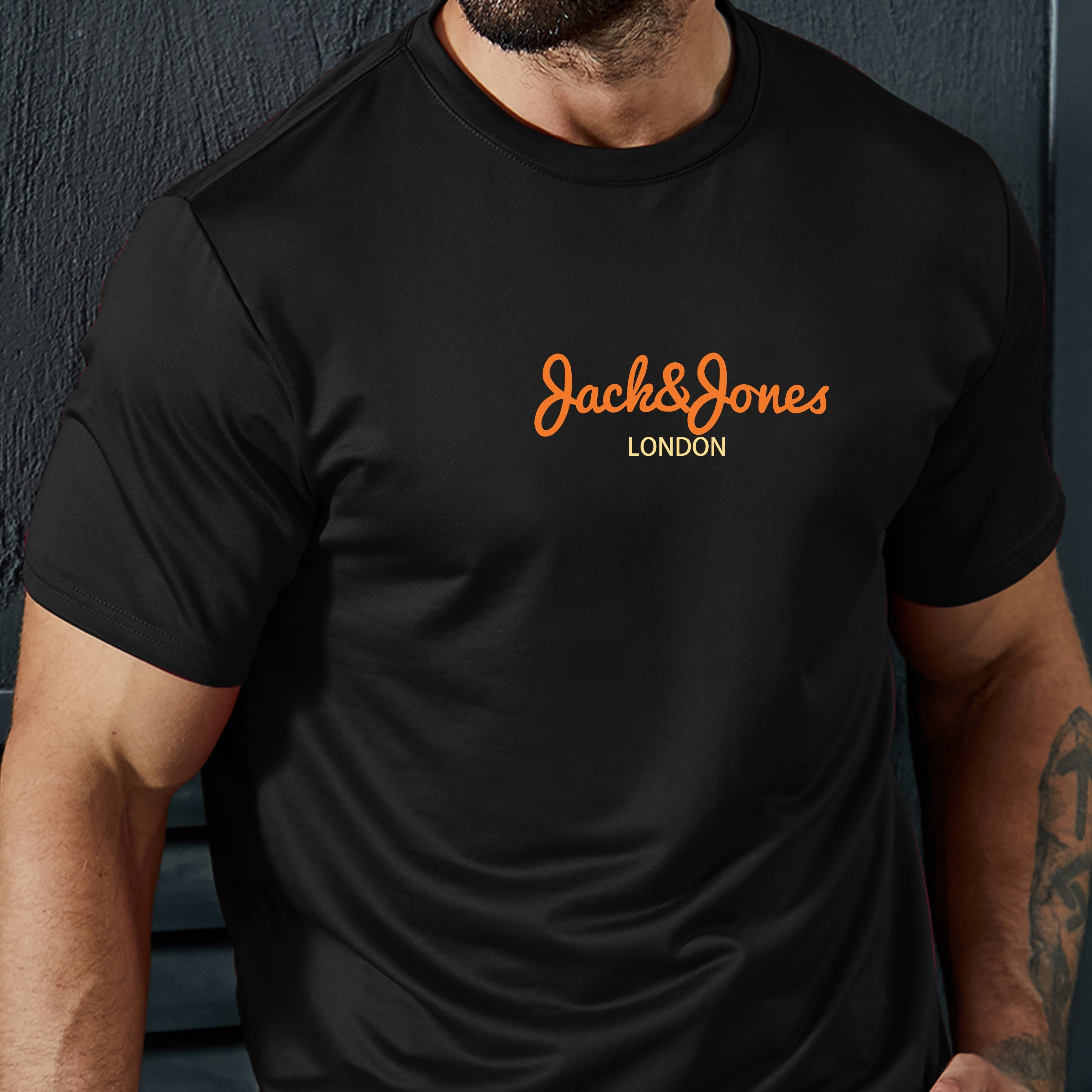 

Men's Casual Breathable Fashion Novelty Printed T-shirt, Polyester, Round Neck, Regular Fit, Summer, Adult, Knitted Fabric