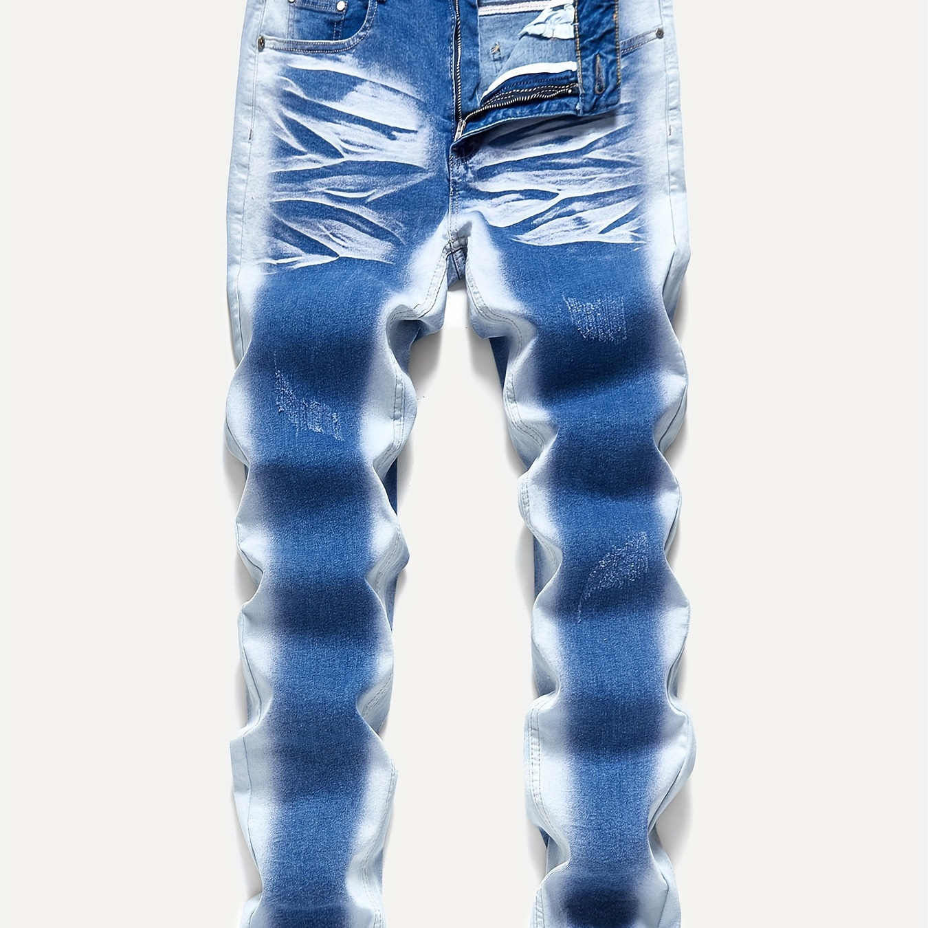 

Men's Casual Skinny Jeans, Chic Street Style Stretch Denim Pants