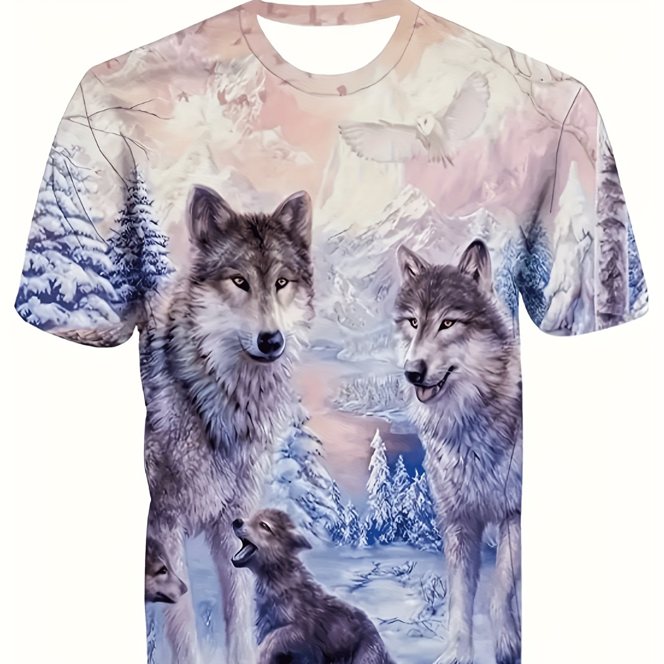 

Men's Summer 3d Digital Printing T-shirt - Casual Loose Fit For Comfort!
