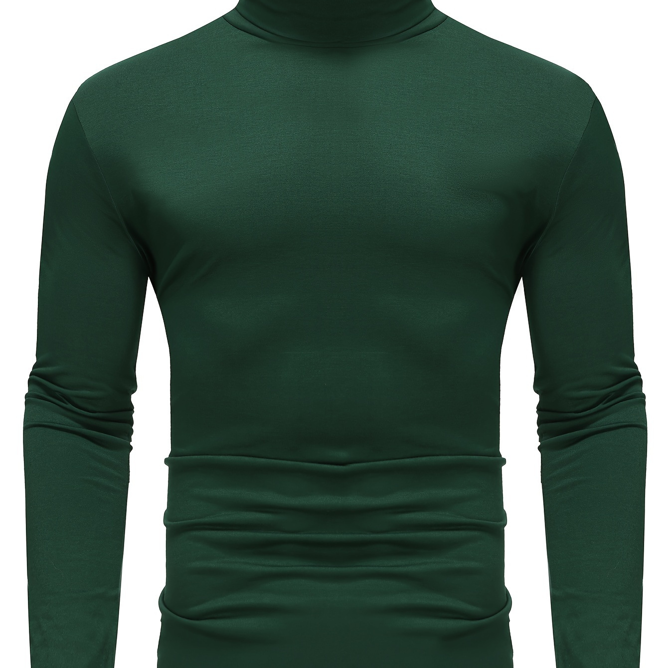 

Men' Thermal Turtleneck - Long Sleeve, , Solid Layer For Fall/winter - Perfect Gift Idea, Casual, Green