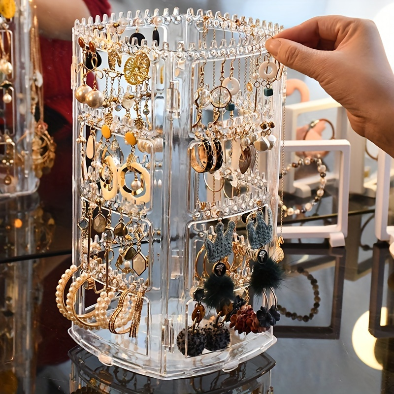 Hanging Jewelry Organizer Double sided Jewelry Rack Necklace - Temu