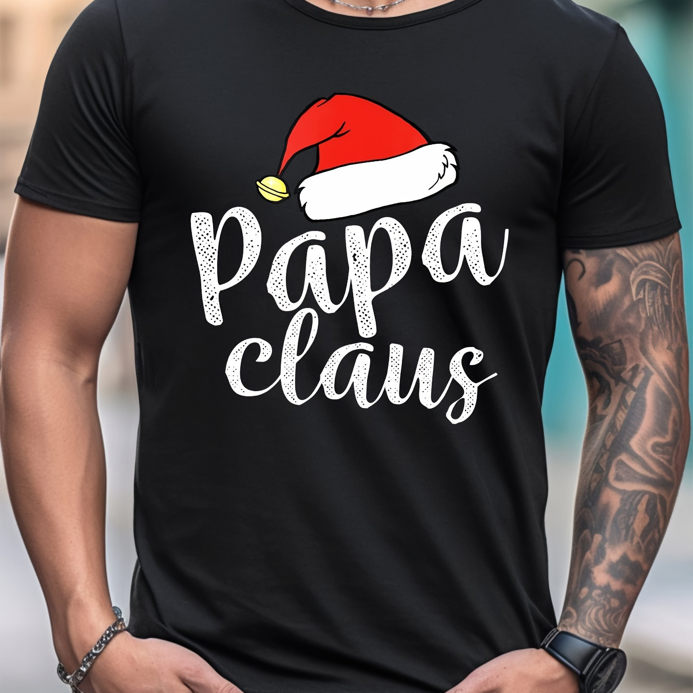 

Unisex Casual T-shirts, Papa Claus, , Funny Shirts