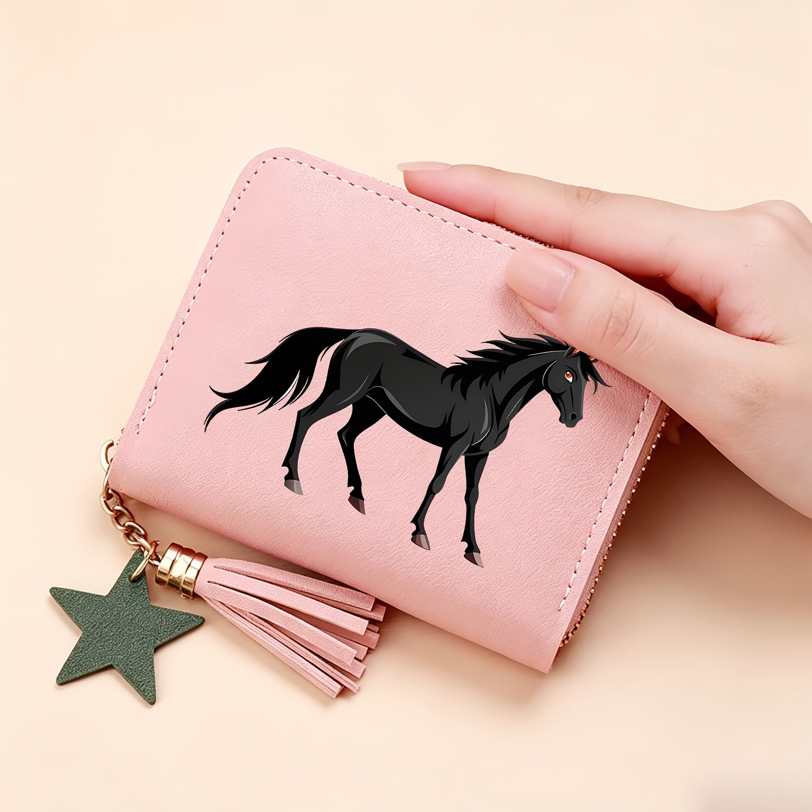 TEMU Pattern Printed Wallet, Men's Novelty Wallet, Short Coin Purse, Multifunctional Card Holder And Id Organizer, Exquisite Small Handbag, Gift,